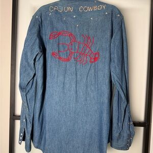 Custom Vintage Wrangler shirt worn by country star Jimmy C Newman